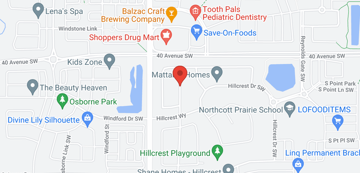 map of 125 Hillcrest GD